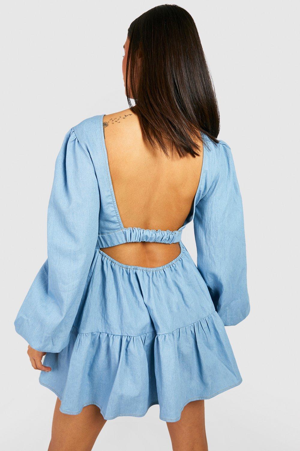 Boohoo hot sale backless dress